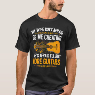 Mens Guitar Player Guitarist More Guitars Enthusia T-Shirt