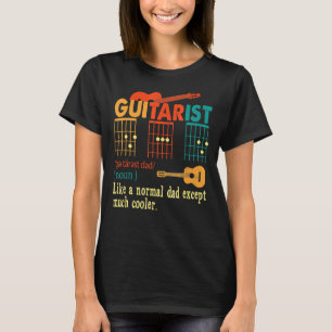 Mens Guitarist D A D Chord Like A Normal Dad Excep T-Shirt