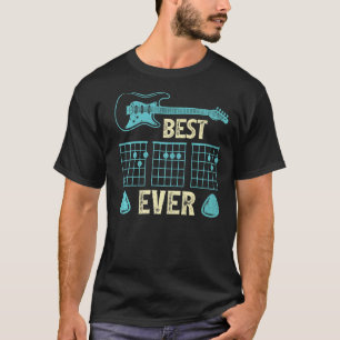 Mens Guitarist Dad Best Dad Guitar Chords Father' T-Shirt