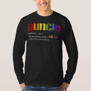 Mens Guncle Definition Lgbt Tee For Gay Uncle