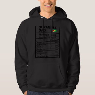 Mens Guyanese Dad Nutrition Facts Father's Day Nat Hoodie