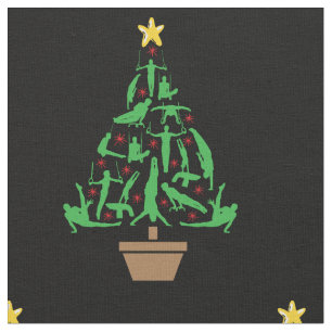 Men's Gymnastics Boys Gymnast Christmas Tree Fabric