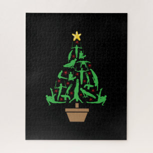 Men's Gymnastics Christmas Tree Jigsaw Puzzle