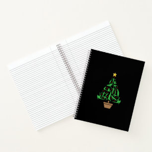 Men's Gymnastics Christmas Tree Notebook