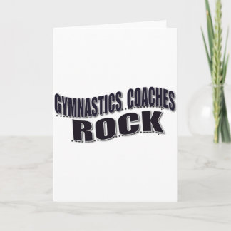Mens Gymnastics Coach Gifts Card