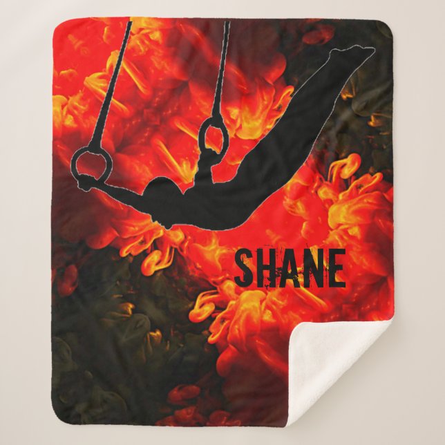 Men's Gymnastics - Lava Destructive Blanket (Front)