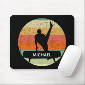 Mens Gymnastics Male Gymnast Sunset Monogram Mouse Pad (With Mouse)