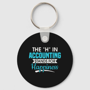 Mens H In Accounting Stands For Happiness Key Ring