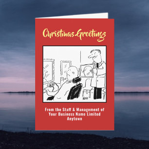 Mens Hairdresser or Barbershop Christmas Card
