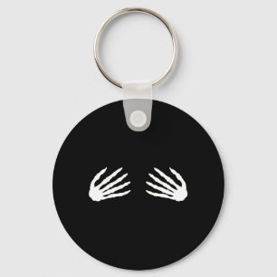 Mens Halloween Skeleton Hand Bra Costume Cute Key Ring