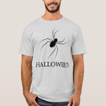 Men's Halloween T-Shirt with a spider