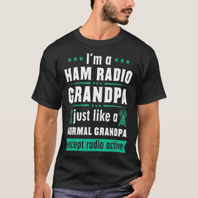 Mens Ham Radio Operator Hobbyist Receiver Funny T-Shirt (Front)