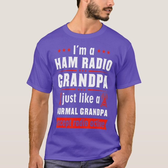 Mens Ham Radio Operator Hobbyist Receiver T-Shirt (Front)