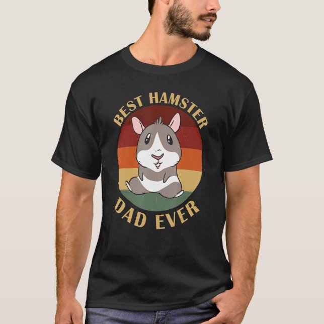 Mens Hamster Dad Pet Owner Cute Animal Father Hams T-Shirt (Front)