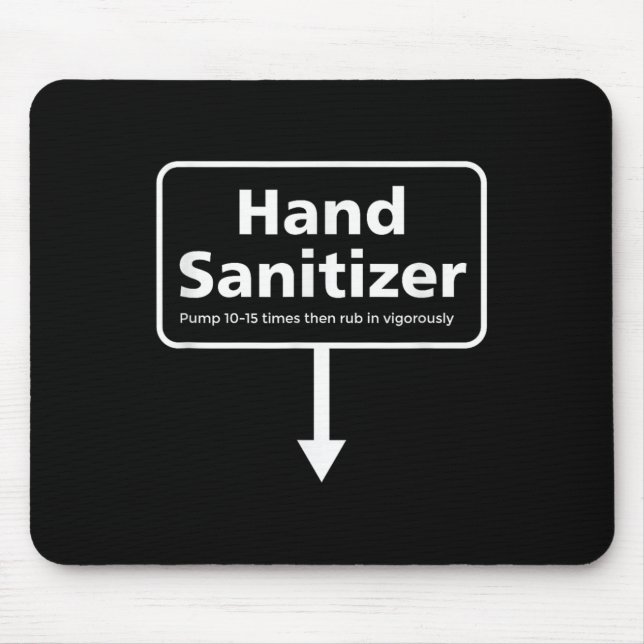 Mens Hand Sanitizer - Funny Adult Humour Christmas Mouse Pad (Front)
