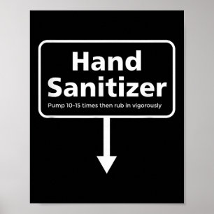 Mens Hand Sanitizer - Funny Adult Humour Christmas Poster