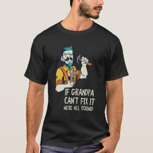 Mens Handyman Grandpa Skills Repairman Tools Mecha T-Shirt