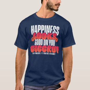MEN'S HAPPY LOOK CHEER UP BASIC T SHIRT