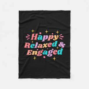 Mens happy relaxed & engaged fiancée fiance fleece blanket