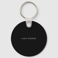 Mens hate puppies - minimalist funny dog hater