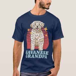 Mens Havanese Grandpa Dog Owner Havanese T-Shirt