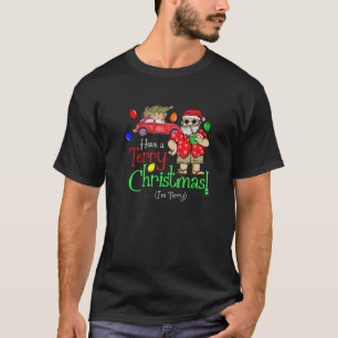 Mens Have A Terry Christmas A Funny Holiday Terry T-Shirt