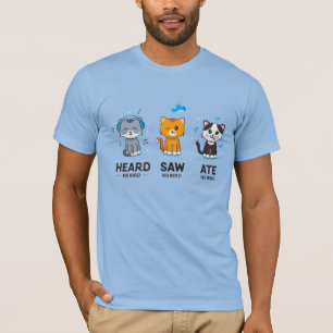 Men's Heard Saw Ate No Bird / Blue T-Shirt