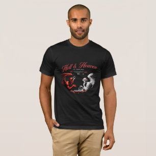 Men's Hell & Heaven Duality T-Shirt - Gothic Skull