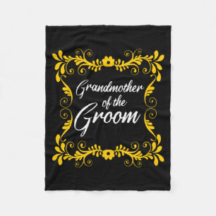 Mens Hen Party Grandmother Of The Groom Team Crew Fleece Blanket