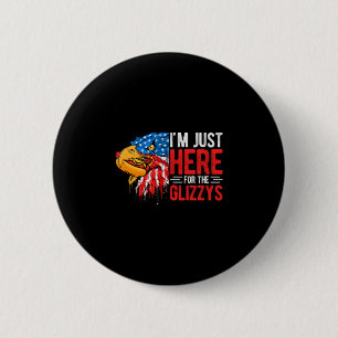 Mens here for the glizzys eagle glizzy tank top 6 cm round badge