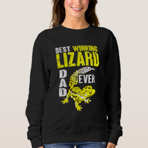 Mens Herpetologist Best Winking Lizard Dad Ever Le Sweatshirt