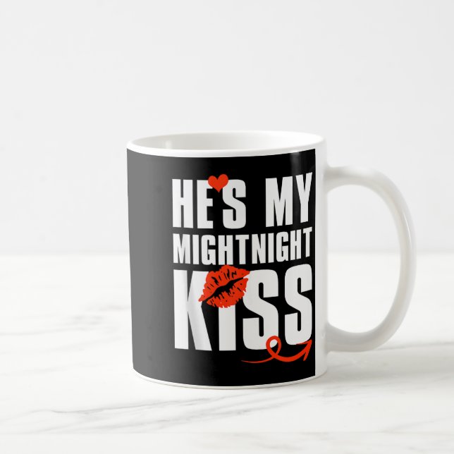 Mens He's My Midnight Kiss Happy New Year Matching Coffee Mug (Right)