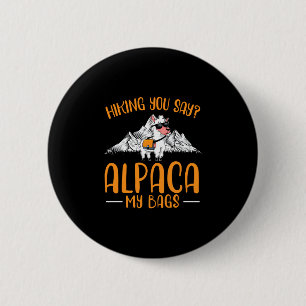 Mens hiking say alpaca bags day mountain climbing 6 cm round badge
