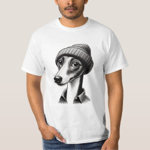 Men's Hipster Whippet T-Shirt