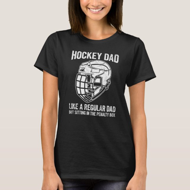 Mens Hockey For An Ice Hockey Dad T-Shirt (Front)