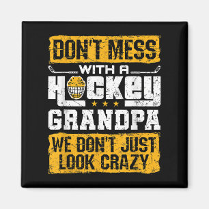Mens Hockey Grandpa Grandfather Funny Dont Just Lo Magnet