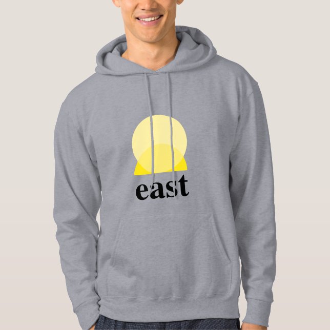 Men's Hooded Sweatshirt in Grey (Front)