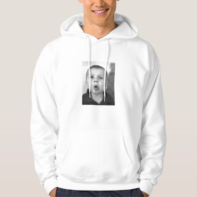 Men's Hooded Sweatshirt With Custom Image (Front)