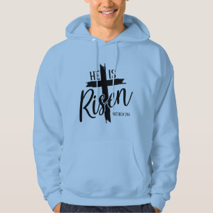 Mens Hoodie He Is Risen