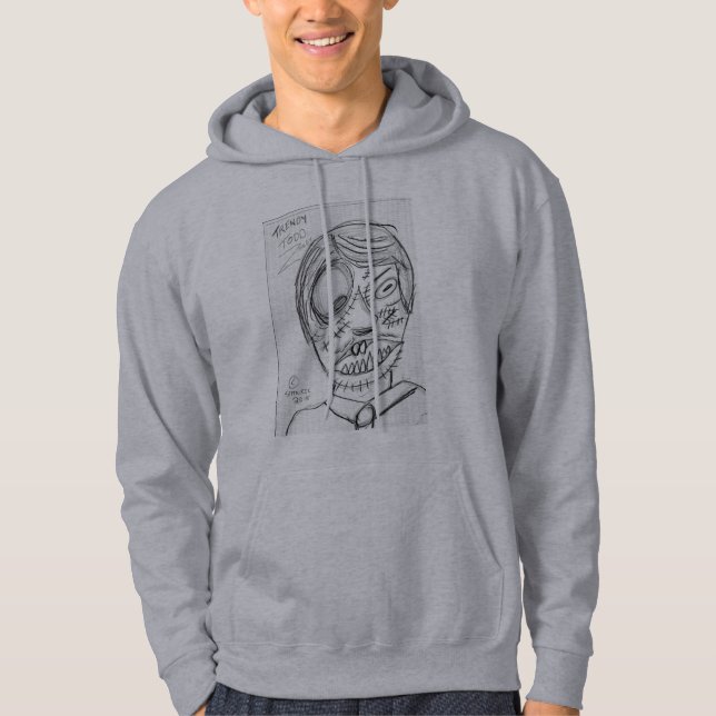 MEN'S HOODIE ZOMBIE DESIGN STYLE  (Front)