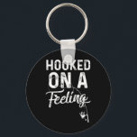 Mens Hooked On A Feeling Rod And Reel Fishing  Key Ring<br><div class="desc">Mens Hooked On A Feeling Rod And Reel Fishing</div>