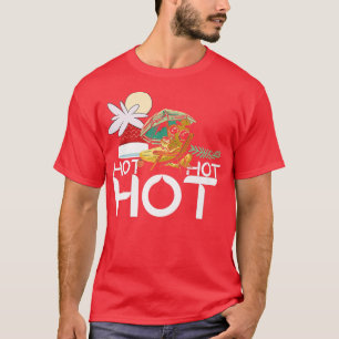 Mens Hot Hot Hot Christmas In July Surfing Xmas Th T-Shirt