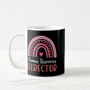 Mens Human Resources Director - Leopard Rainbow Hr Coffee Mug