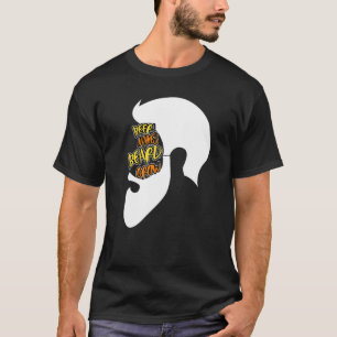 Mens Humourous Statement Beard Growth Bearded Faci T-Shirt