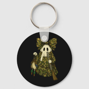 Mens Hunting Camo Ghost Patchwork Duck Hunting Key Ring
