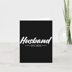 Mens Husband 2026 Married Couples Wedding Card