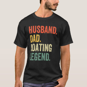 Mens Husband Dad Boating Legend Sail Boat Captain T-Shirt