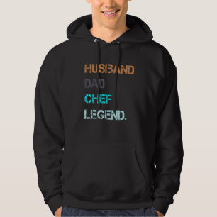 Mens Husband Dad Chef Legend  Fathers Day Hoodie