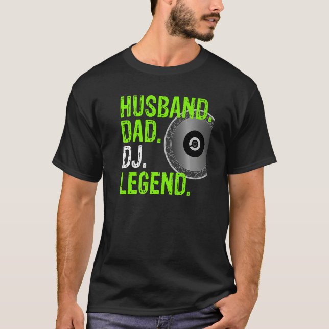 Mens Husband Dad DJ Legend - DJ Design Premium T-Shirt (Front)