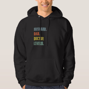 Mens Husband Dad Doctor Legend Vintage Father's Da Hoodie